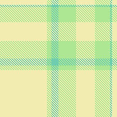 Kaplanmış tekstil arkaplan dokusu, simetri katran kumaşı dikişsiz. Açık ve yeşil renk paletinde kapalı ekose vektör kontrol deseni.