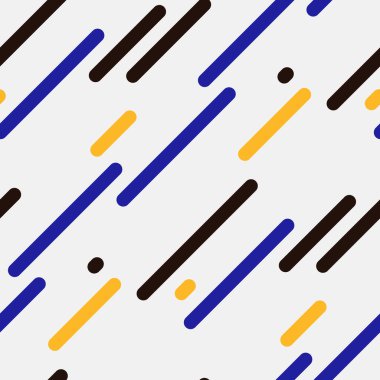 Beyaz zemin üzerinde mavi, siyah ve altın gibi köşegen çizgileri olan dinamik soyut desenler. Modern tasarım projeleri, sunumlar, web sayfaları veya doku örtüsü olarak mükemmel.