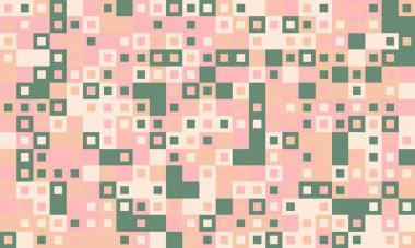 Soyut pastel kare mozaik desen. Geçmişi, web sitesi tasarımı, tekstil ve modern markalar için mükemmel. Sakinlik ve sofistike duyguları çağrıştırıyor..
