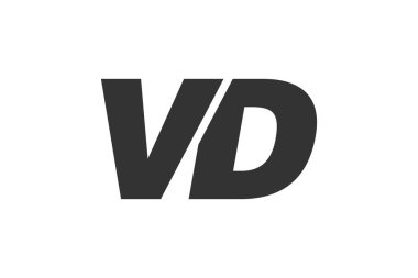Şirket Markası için VD Teknik Düzenlenebilir Yazı Tipi Logosu. Benzersiz tipografik fikirleri olan cesur, fütürist tasarım. Asgari Özel Tür ve Dinamik Harf Değişiklikleri Tanıtım, Baskı ve Kitap Başlıkları