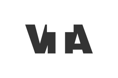 VTA logo tasarımı. İlk harf V T. Teknoloji girişimleri, danışmanlık, kurumsal markalaşma için cesur bir yazı tipi. Yaratıcı şirket adı, manşet başlıkları tipografi kimliği, moda logoti tipi. Vektör illüstrasyonu.