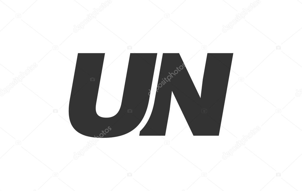 UN Techno Editable Font Logo For Corporate Branding. Bold, Futuristic Design With Unique Typographic Ideas. Minimal Custom Type And Dynamic Letter Variations For Promotion, Printing, And Book Titles