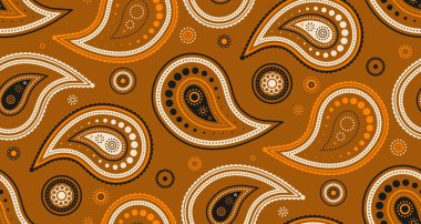 Doğa deco, desenli yapraklar. Büyüme selamlamasının fantezi noktası. Çizim elbisesinde Boteh geometrisi. Egzotik gelenekler eski moda gelişir..