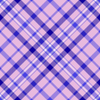 Masa örtüsü desenli tartan, renkli ekose desenli. İşgal kumaşı çivit ve açık renk paletinde pürüzsüz tekstil vektörü.