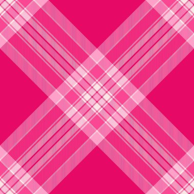 Yakışıklı tekstil kumaşı, ilham verici kumaş arkaplan ekoseli. Pembe ve parlak renk paletinde kız gibi pürüzsüz şablon kontrol vektörü.