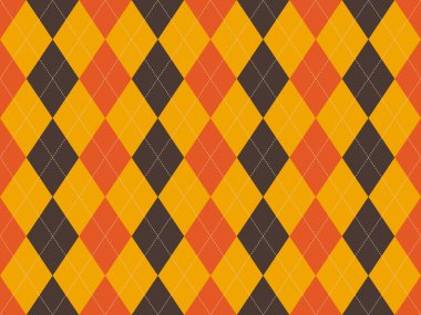 Canlı sonbahar baklava deseni. Düşmüş tasarımlar, arka planlar ya da tekstil için mükemmel. Sıcak portakal ve kahverengilerle geometrik elmas şekilleri klasik ama modern bir his yaratır..