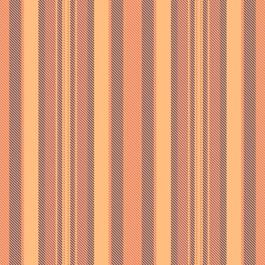 Moda çizgili desen, doğal arka plan tekstil vektörü. İzolasyon dikey kumaş dikişsiz turuncu ve kırmızı renk paleti.