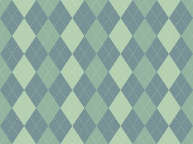 Yumuşak yeşil ve mavi tonlarda zarif baklava deseni. Arkaplan, tekstil veya web sitesi tasarımı için mükemmel.