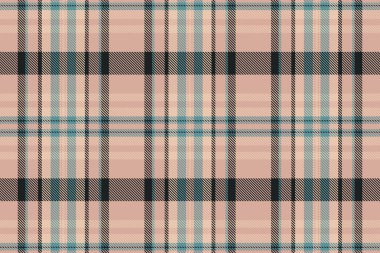 Kadın tekstil ekose kumaş, güzel vektör dokusu deseni. Yeni yıl açık ve siyah renk paletinde kumaş arkaplanını kontrol et.