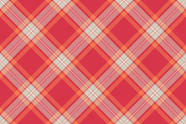 Bahçe desenli tartan kontrolü, sanat dokusu dikişsiz ekose. Banyo arkaplan vektörü kumaş kırmızı ve açık renk paleti.
