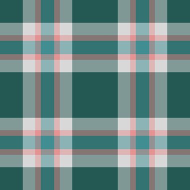 Etek desenli kumaş kontrolü, periyodik doku dikişsiz tekstil. Şimdiki arkaplan ekose vektör tartan Pastel ve gök mavisi renk paleti.
