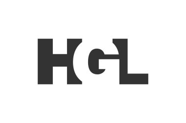 HGL logo tasarımı. İlk harf H G L kalın yazı tipi teknoloji girişimleri, danışmanlık, kurumsal markalaşma. Yaratıcı şirket adı, manşet başlıkları tipografi kimliği, moda logoti tipi. Vektör illüstrasyonu.