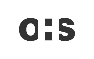 OHS logo tasarımı. Teknoloji girişimleri, danışmanlık, kurumsal markalaşma için ilk harf O H kalın yazı tipi. Yaratıcı şirket adı, manşet başlıkları tipografi kimliği, moda logoti tipi. Vektör illüstrasyonu.
