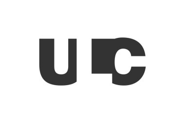 ULC logo tasarımı. İlk harf U L C kalın yazı tipi teknoloji girişimleri, danışmanlık, kurumsal markalaşma. Yaratıcı şirket adı, manşet başlıkları tipografi kimliği, moda logoti tipi. Vektör illüstrasyonu.