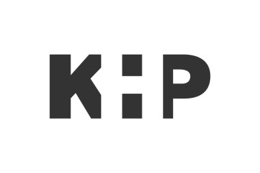 KHP logo tasarımı. İlk harf K H P kalın yazı tipi teknoloji girişimleri, danışmanlık, kurumsal markalaşma. Yaratıcı şirket adı, manşet başlıkları tipografi kimliği, moda logoti tipi. Vektör illüstrasyonu.