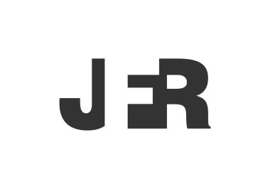 JFR logo tasarımı. İlk harf J F R kalın font tarzı. Teknolojik girişimler, danışmanlık, kurumsal markalaşma için. Yaratıcı şirket adı, manşet başlıkları tipografi kimliği, moda logoti tipi. Vektör illüstrasyonu.