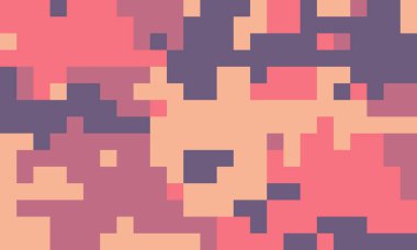 Soyut piksel sanat arkaplanı. Topraksı tonlar desenli, dijital kamuflaj etkisi yaratır. Web sitesi afişleri, sosyal medya grafikleri veya şık bir kaplama için mükemmel.