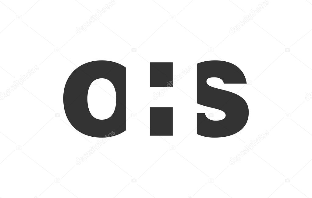 OHS logo design. Initial letter O H S bold font style for tech startups, consulting, corporate branding. Creative company name, headlines typography identity, trendy logotype. Vector illustration.