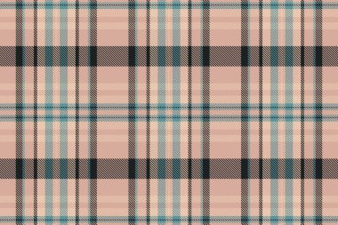 Kadın tekstil ekose kumaş, güzel vektör dokusu deseni. Yeni yıl açık ve siyah renk paletinde kumaş arkaplanını kontrol et.