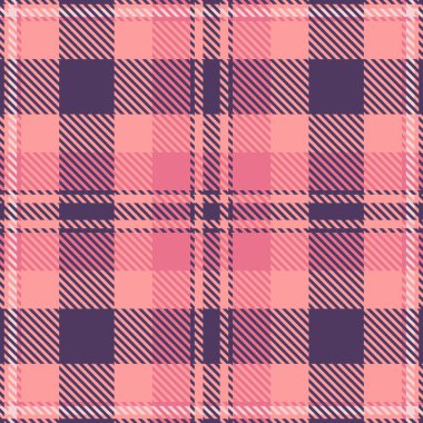 Zarif pembe ve mor ekose desenli. Tekstil tasarımı, moda, web siteleri veya ambalaj için mükemmel.