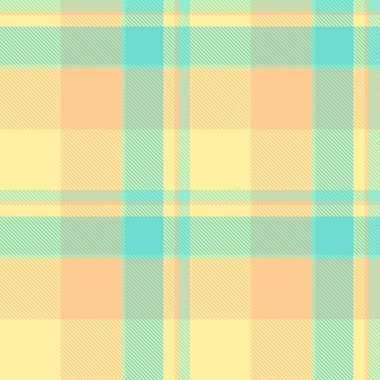 Mikro kontrol tekstil ekose, şablon vektör dokusu. Eps tartan arkaplan kumaşı sarı ve turuncu renk paletinde pürüzsüz.