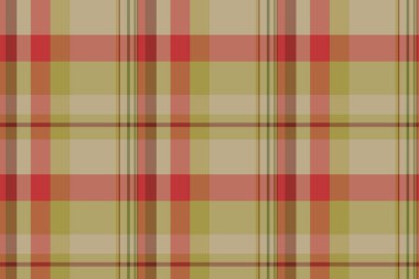 Boyama vektör ekoseli doku, tek kontrol desenli tartan. Sarı ve turuncu renk paletinde dokusu olmayan kumaş arkaplanı.