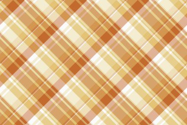 1940 'ların arkaplan desenli ekoseli, yoğun tartan kumaş desenli. Kartpostal tekstil vektörünü turuncu ve açık renk paletinde işaretle.