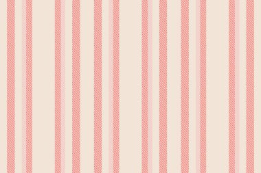 Arkaplan çizgisi, papatya dikey tekstil dikişsiz. Işık ve kırmızı renk paletinde Samask kumaş vektör desen çizgileri.