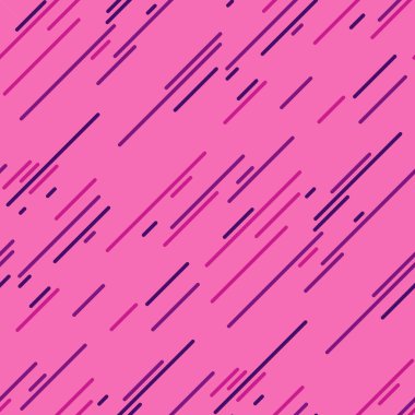 Dinamik pembe ve mor köşegen çizgileri enerjik ve soyut desenler oluşturur..