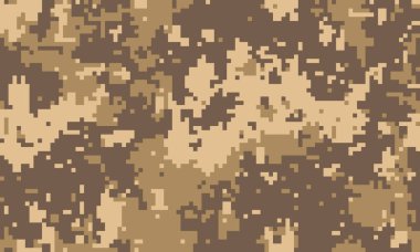 Soyut çöl kamuflaj deseni. Özgeçmiş, web sitesi tasarımı, askeri temalar veya moda baskıları için kusursuz dijital doku ideali.