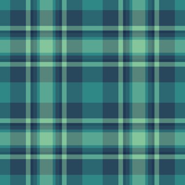 Bileşik ekose arka plan modeli, terzi tartan vektör dokusu. Şekil kumaş Cyan ve teal renk paletinde tekstil pürüzsüzlüğünü kontrol et.