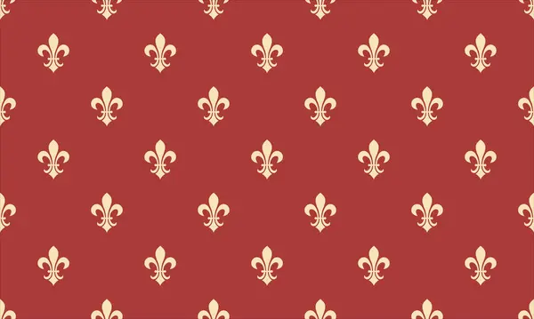 Zengin bir bordo arka planda zarif fleurdelis deseni. Lüks tasarımlar, davetiyeler ya da internet siteleri için mükemmel. Bu klasik tekrarlama motifi kraliyet ve sofistike.