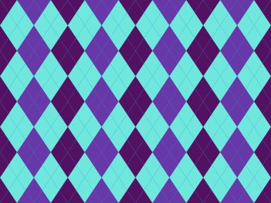 Deri rengi, mor ve koyu mor renkte canlı baklava deseni. Tekstil tasarımları, moda, web siteleri ya da eğlenceli arka planlar için mükemmel. Bu kusursuz tasarım cesur, geometrik bir estetik sunuyor..