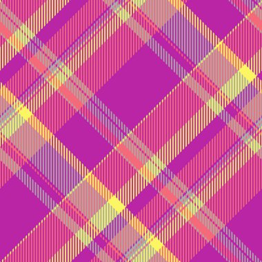 Kelt arkaplan deseni ekose, peçete deseni kontrolü. Eflatun ve kırmızı renk paletinde klasik tekstil kumaş dikişsiz vektör.