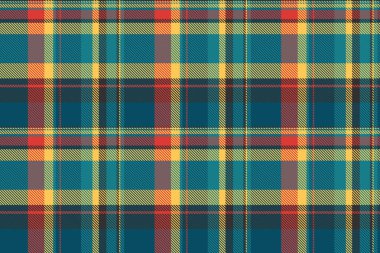 Tartan arkaplan deseni, renksiz kumaş kontrolü. Örtü vektör dokusu ekose tekstil ve kehribar renk paleti.