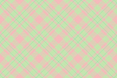 Tatlı pastel ekose desenli yumuşak pembe ve nane yeşili. Geçmişler, tekstil, ambalaj ve el işi projeleri için mükemmel..