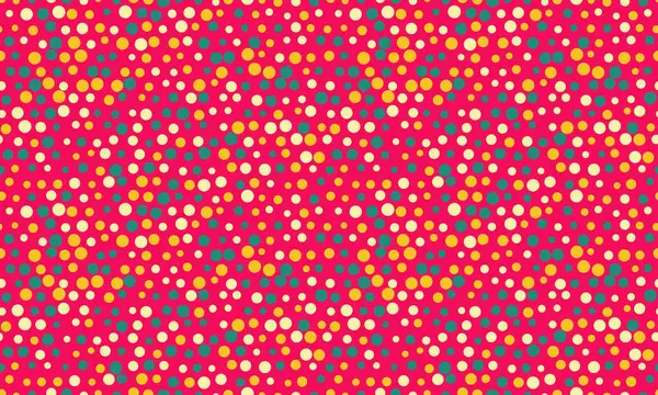 Dinamik, zigzag düzeninde renkli polka noktalarının yer aldığı canlı soyut desen. Tekstil tasarımı, web sitesi geçmişi veya oyuncu markalaşma için ideal.