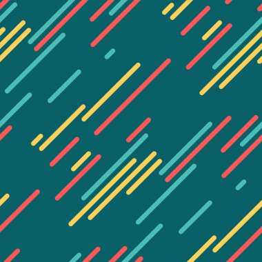 Deniz mavisi, sarı, kırmızı ve mavi renkli canlı çapraz çizgiler dinamik ve modern bir model oluşturur. Arka planlar, web siteleri veya tekstil için mükemmel. Bu enerjik tasarım hız ve hareketi çağrıştırıyor..