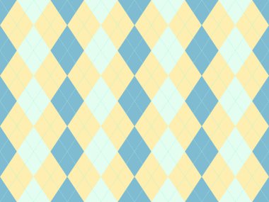 Klasik baklava deseni. Pastel mavi, sarı ve nane yeşili. Arkaplan, tekstil veya web sitesi tasarımı için mükemmel.