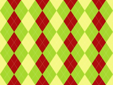 Canlı baklava deseni kırmızı, yeşil, soluk sarı. Geçmişi, tekstili ya da şenlikli tasarımları için mükemmel. Klasik elmas şekilleri sofistike ama eğlenceli bir estetik yaratır..