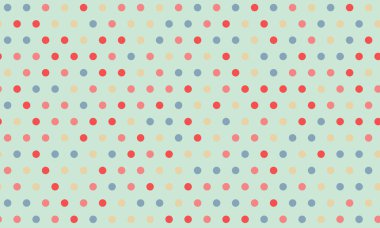 Pastel polka desenli arka plan. İnternet sitesi afişleri, sunumlar veya tekstil tasarımları için ideal. İnce bir renk değişimine ve tekrarlayan motiflere sahip neşeli ve çok yönlü bir grafik.