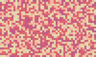 Soyut piksel sanat arkaplanı. Sıcak, dünyevi tonlar desenli, dijital kamuflaj etkisi yaratır. Web siteleri, sunumlar veya tekstil tasarımı için mükemmel.