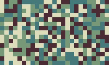 Soyut piksel sanat arkaplanı. Topraksı tonlar, web sitesi afişleri, sunumlar veya tekstil baskıları için mükemmel modern, dokulu bir tasarım yaratır..