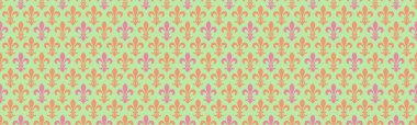 Zarif pastel fleurdelis deseni. Web sitesi geçmişi, tekstil tasarımı, kırtasiye veya markalaşma projeleri için mükemmel.
