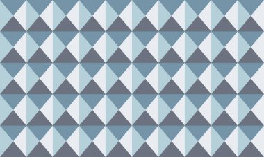 Soyut geometrik dikişsiz desen. Serin tonlu üçgenler, web sayfaları, tekstil veya ambalaj için rahatlatıcı, modern bir tasarım yaratırlar..