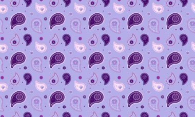 Bitki tasarımı tekstili. Çağdaş şal desenli kumaş. Geleneksel Hint dokusunda girdap. Etnik çizimdeki simetriyi kapat.