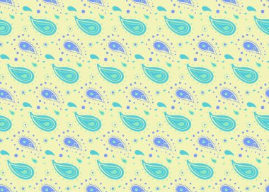 Çizilmiş boteh, kına buta. Kusursuz bir arka plan kostümü. Yaprak albümü ve bohem şıklığı. Ruhsal yaratıcılıkla gerçeküstü bir yüzey.