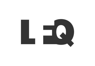LFQ logo tasarımı. İlk harf L F Q kalın yazı tipi teknoloji girişimleri, danışmanlık, kurumsal markalaşma. Yaratıcı şirket adı, manşet başlıkları tipografi kimliği, moda logoti tipi. Vektör illüstrasyonu.