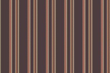 Pürüzsüz vektör dokusu, karışık arka plan dikey çizgileri. Pastel ve turuncu renk paletinde tuhaf kumaş desenli tekstil çizgileri.