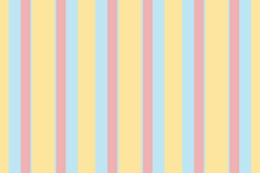 Sarı, pembe ve açık mavi renklerle harika pastel dikey çizgiler. Özgeçmiş, web sitesi tasarımı ya da neşeli baskılar için mükemmel. Sevinç, bahar ve tatlılığı çağrıştırıyor..